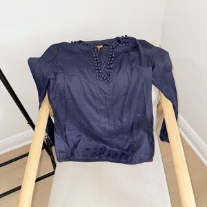 Tory Burch Deep Blue Blouse